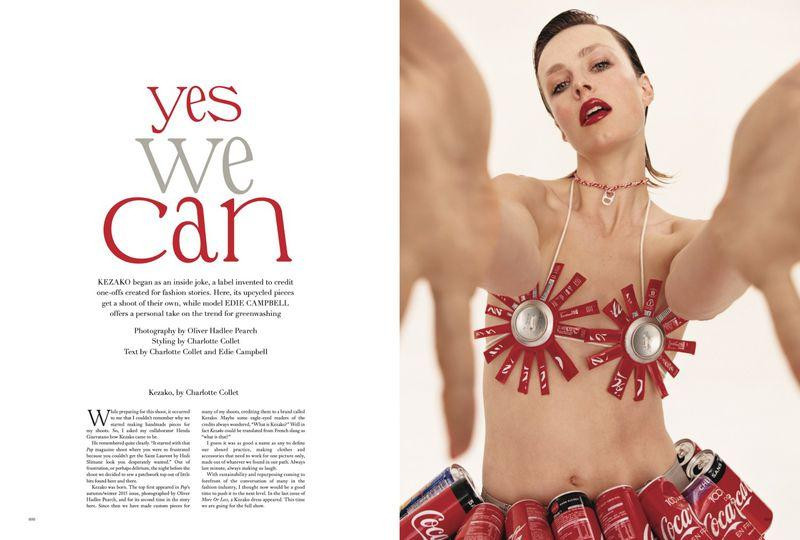 Edie Campbell featured in Yes We Can, October 2020