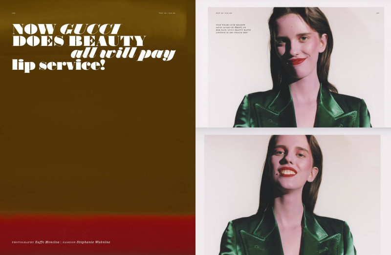 Barbora Stan Stanislavova featured in Now Gucci Does Beauty All Will Pay Lip Service, March 2020