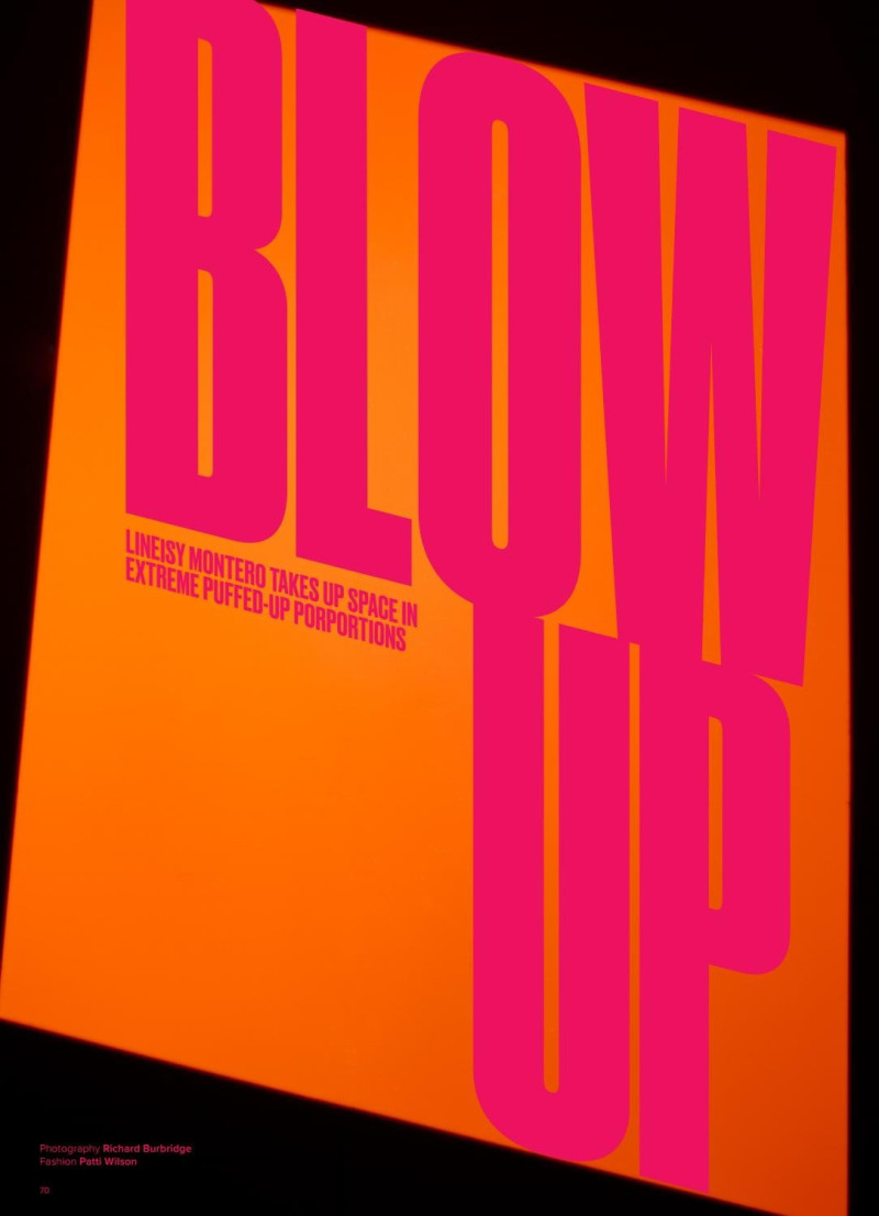 Lineisy Montero featured in Blow Up, September 2020