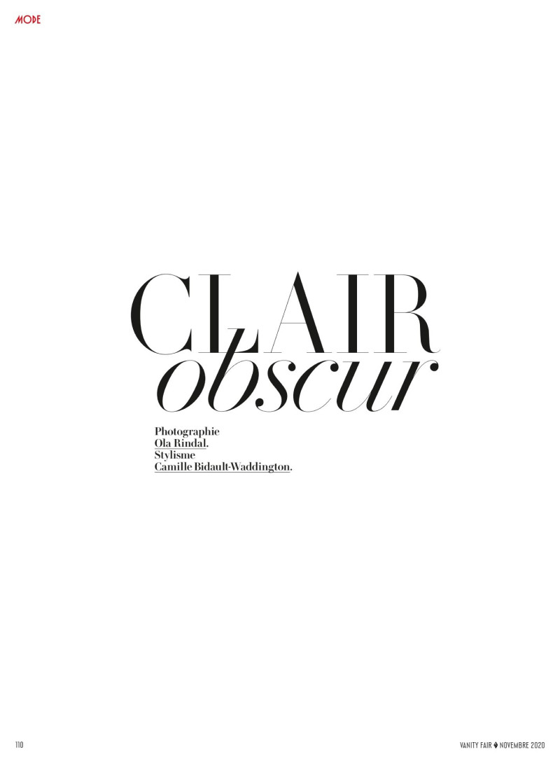 Clair Obscur, November 2020