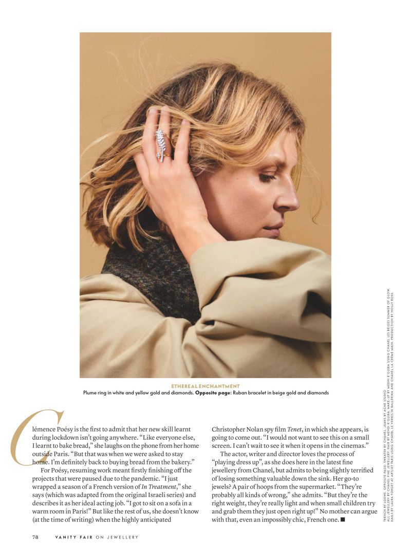 Clemence Poesy featured in Femme And Fortune, September 2020