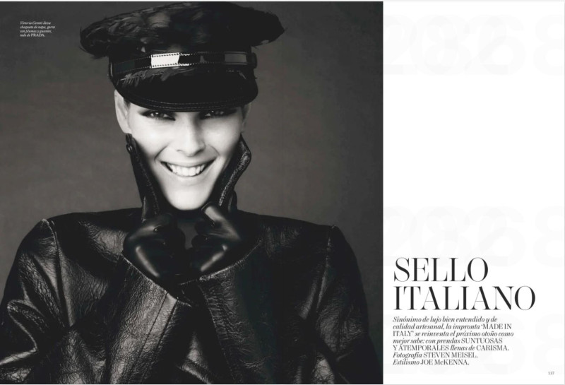 Mariacarla Boscono featured in Sello Italiano, September 2024