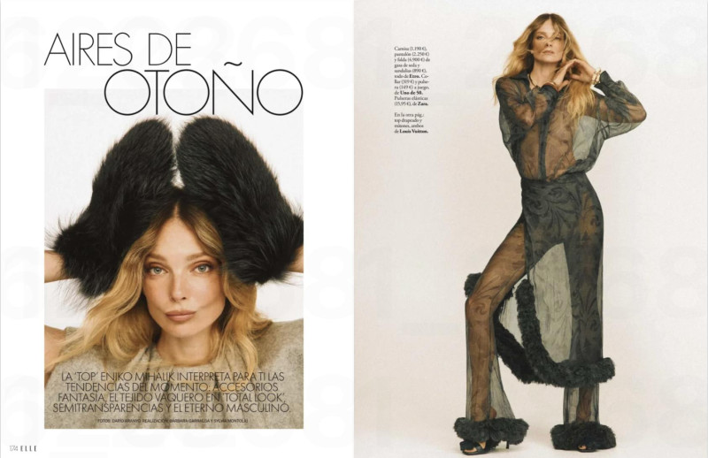 Eniko Mihalik featured in Aires De Otoño, September 2024