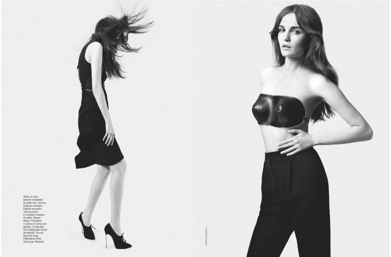 Vika Kuropyatnikova featured in Corpo Libero, September 2011
