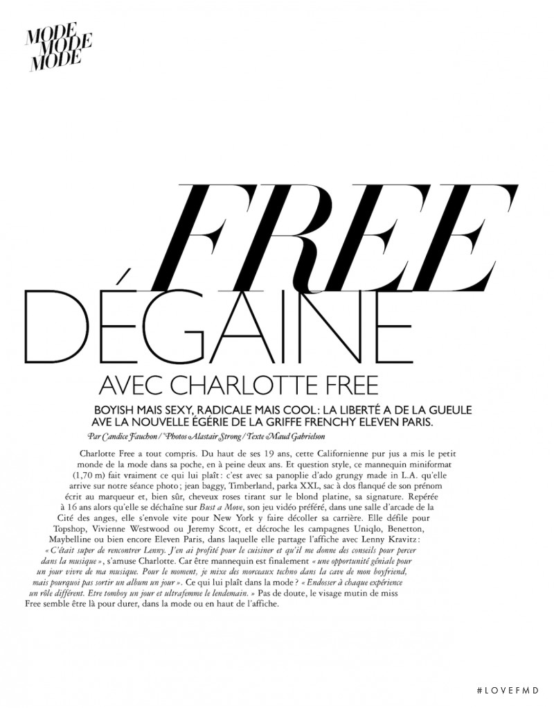 Free Dégaine, April 2013