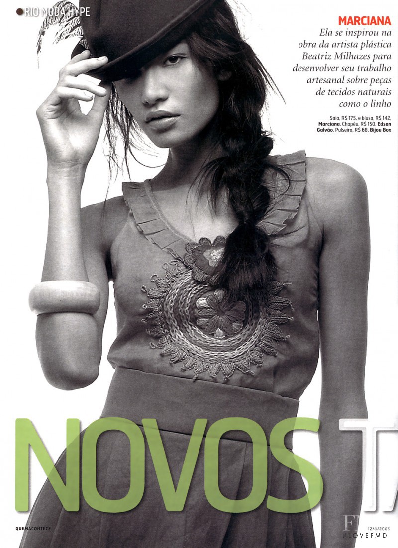 Juliana Imai featured in Novos Talentos, August 2001