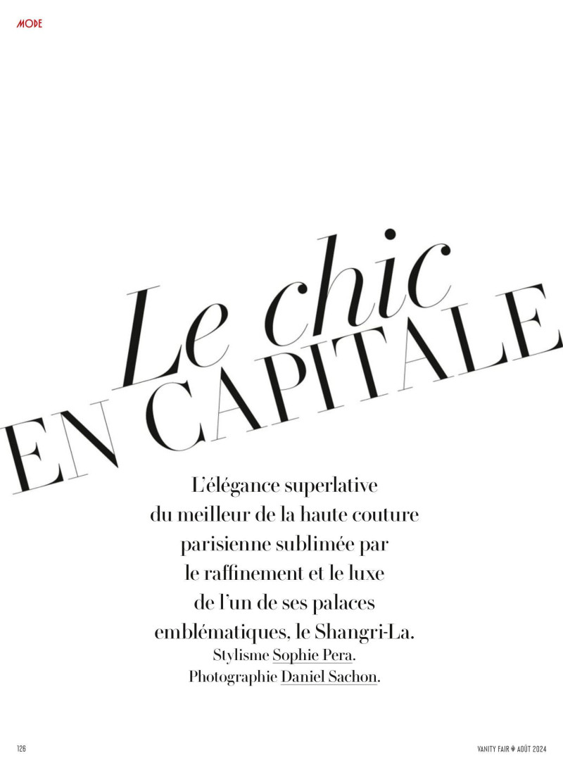 Le Chic En Capitale, August 2024