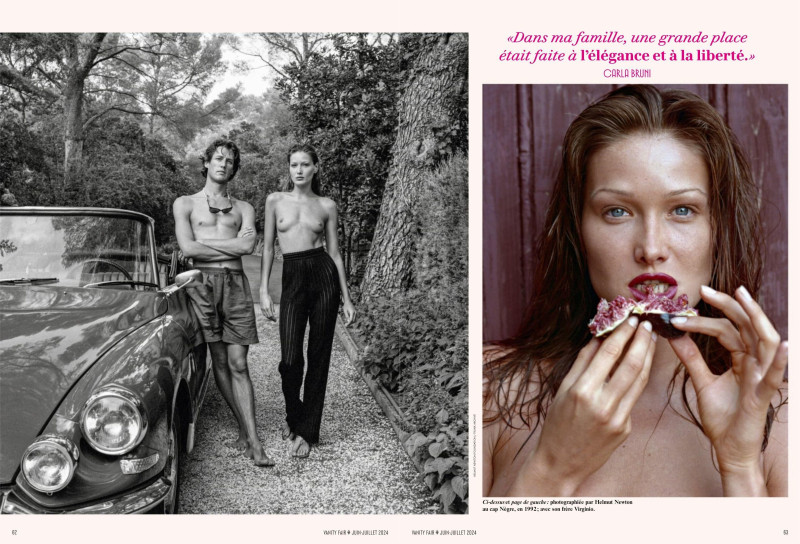 Carla Bruni featured in Arret Sur images, June 2024