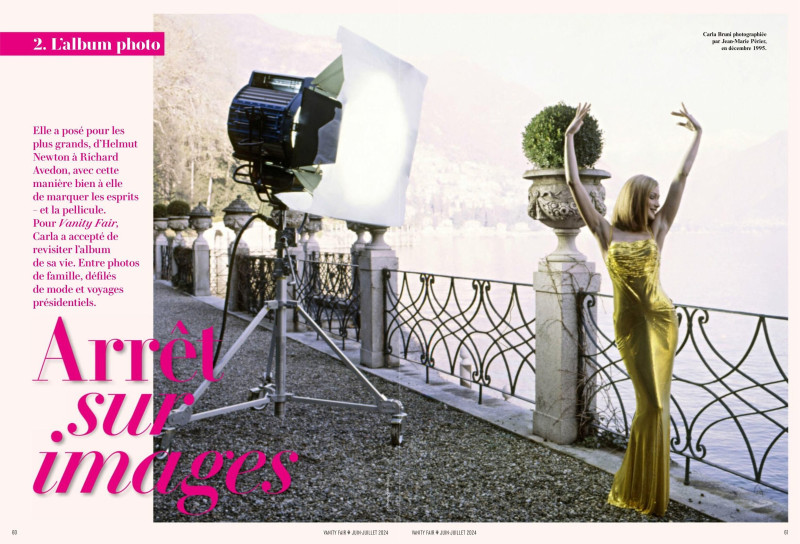 Carla Bruni featured in Arret Sur images, June 2024