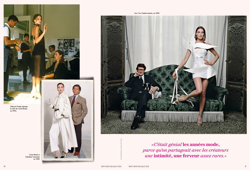 Carla Bruni featured in Arret Sur images, June 2024