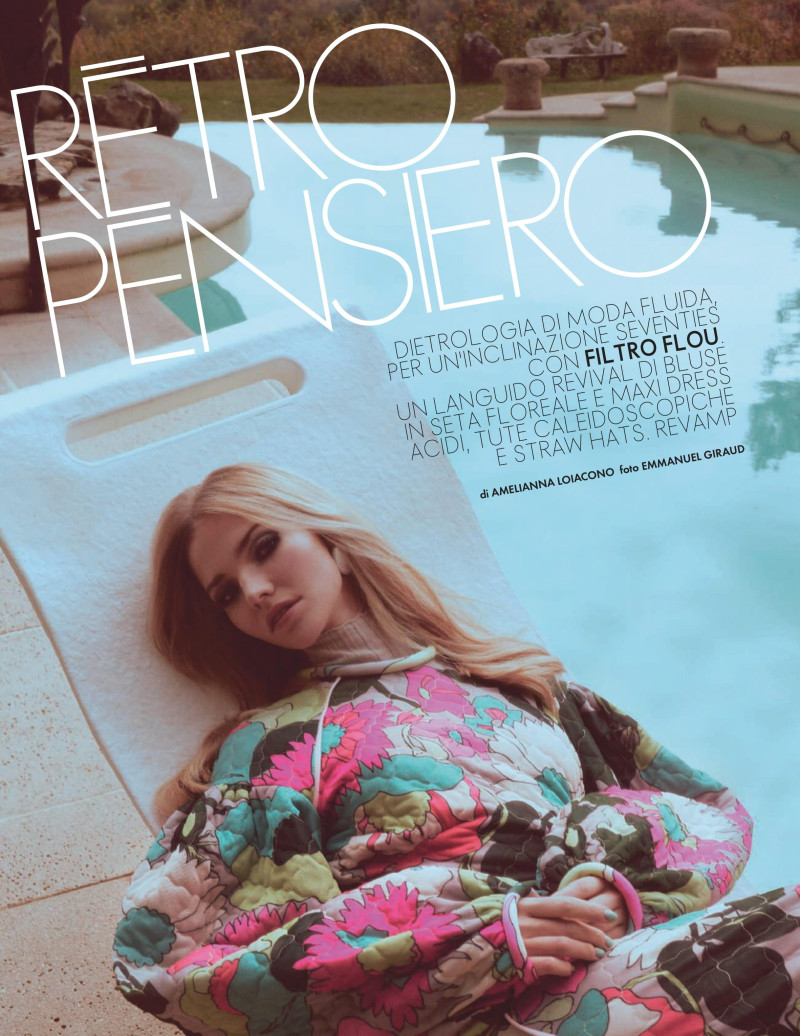 Sasha Luss featured in Retro Pensiero, May 2020