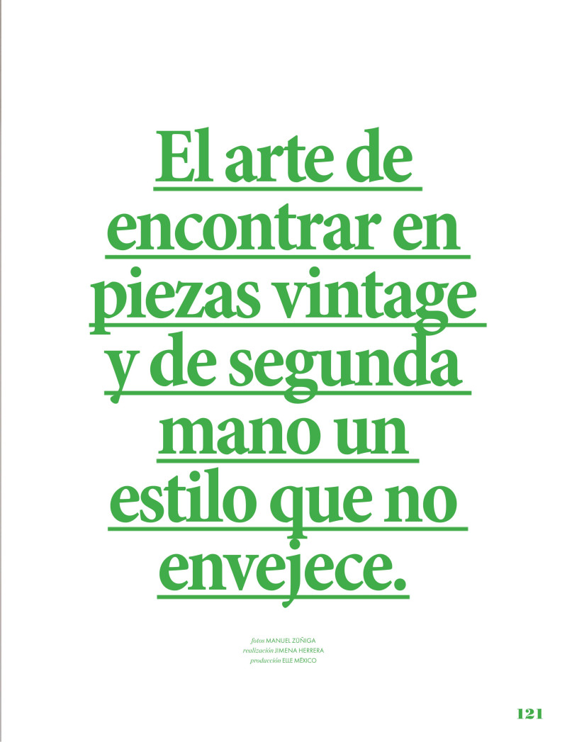 El arte de encontrar en piezas vintage y de segunda mano un estilo que no envejece., April 2020