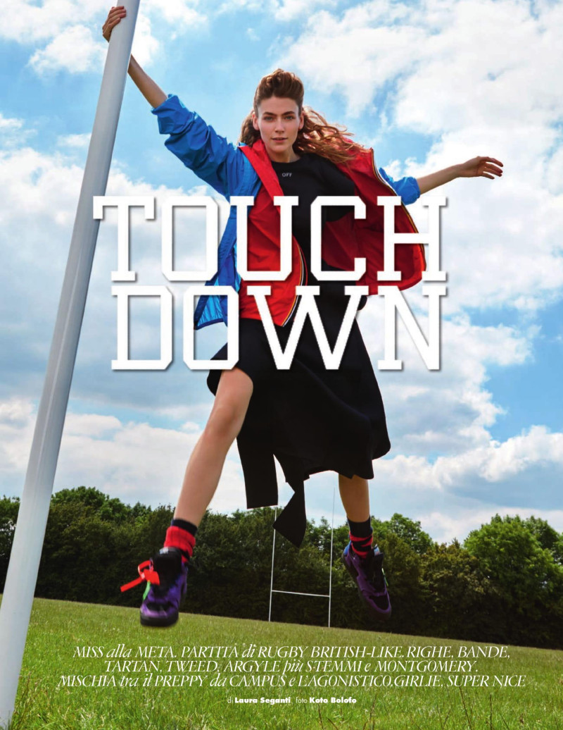 Eve Delf featured in Touch Down, October 2019