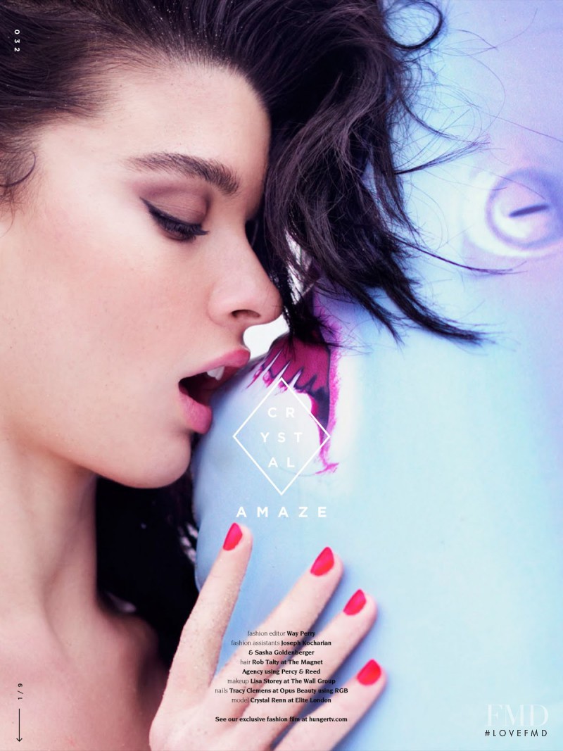 Crystal Renn featured in Amaze, March 2013