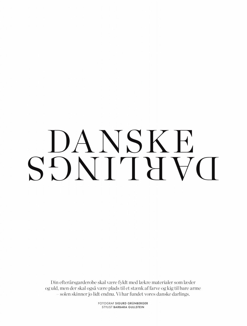 Caroline Corinth featured in Danske Darlings, August 2019