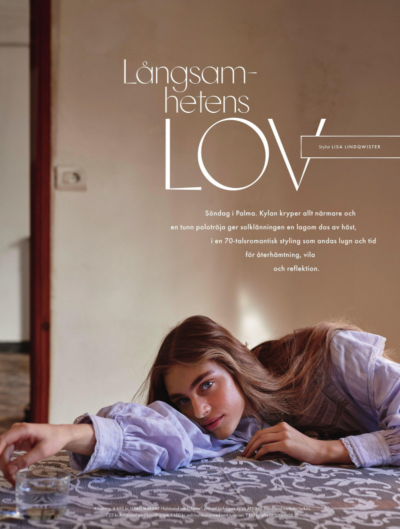 Hedvig Palm featured in Langsam-hetens Lov, July 2019