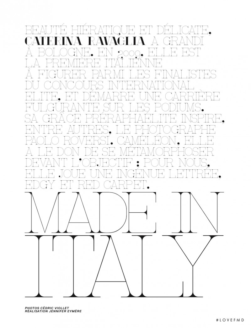 Made In Italy, May 2013