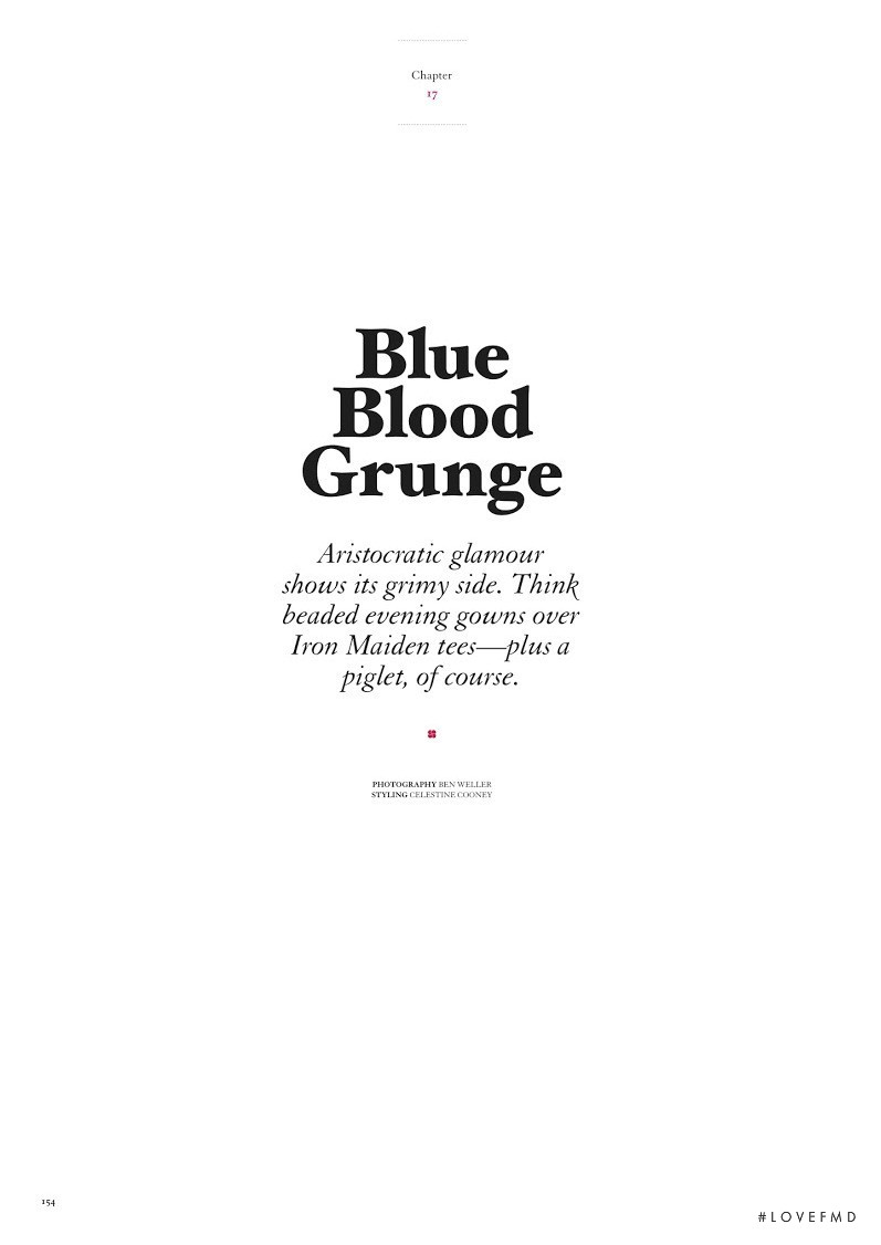 Blue Blood Grunge, March 2013