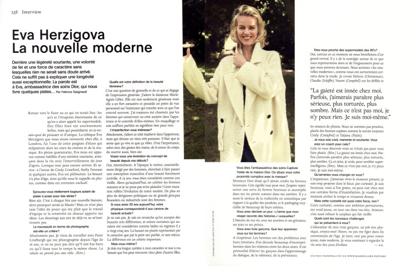 Eva Herzigova featured in Balade dans un jardin anglais, October 2016