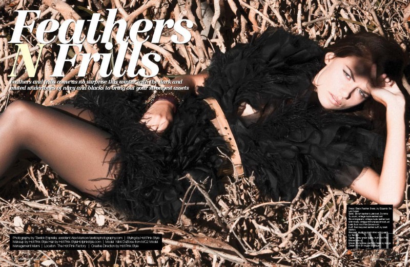 Nikki DuBose featured in Feathers & Frills, December 2010