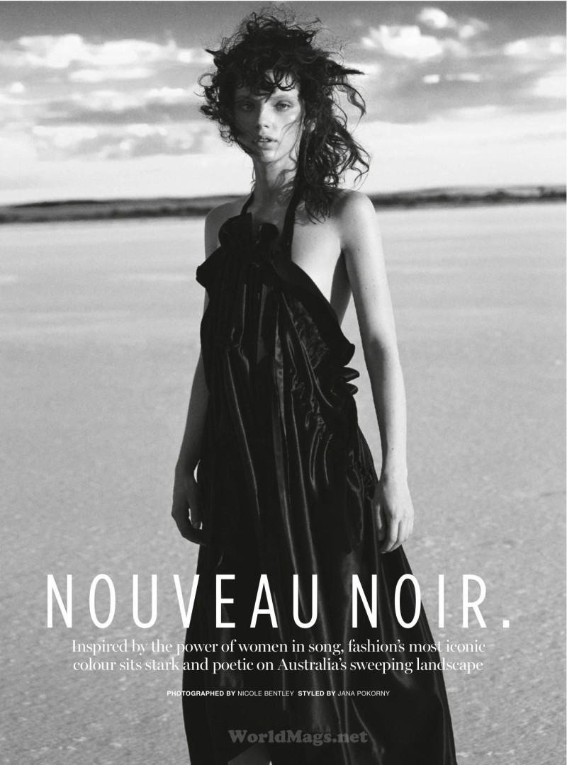 Katie Braatvedt featured in Nouveau Noir, April 2016