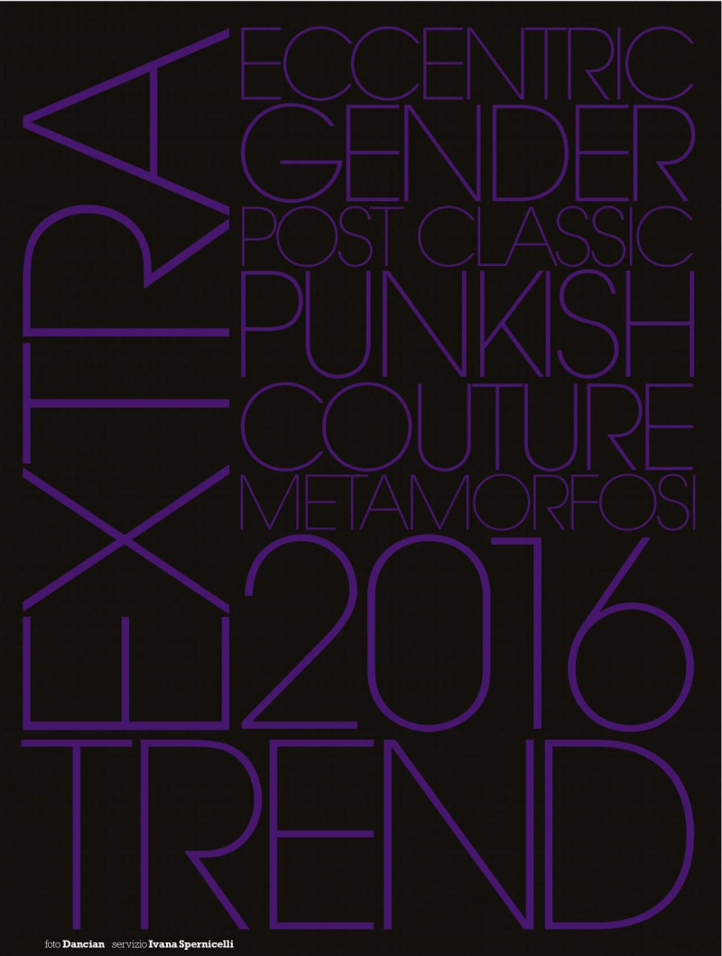 Sophie Rask featured in Extra 2016 Trend, February 2016