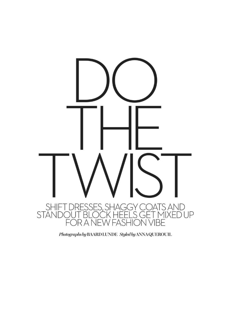 Frida Aasen featured in Do The Twist, January 2015