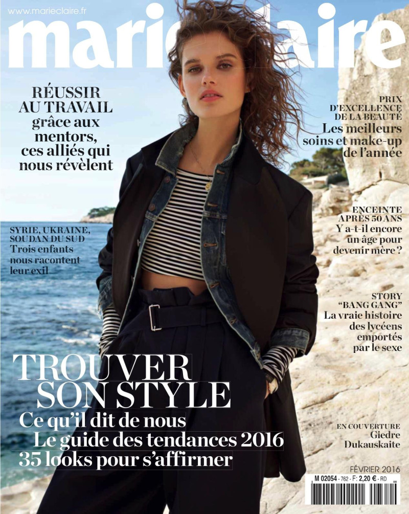 Giedre Dukauskaite featured in La Nouvelle Allure, February 2016