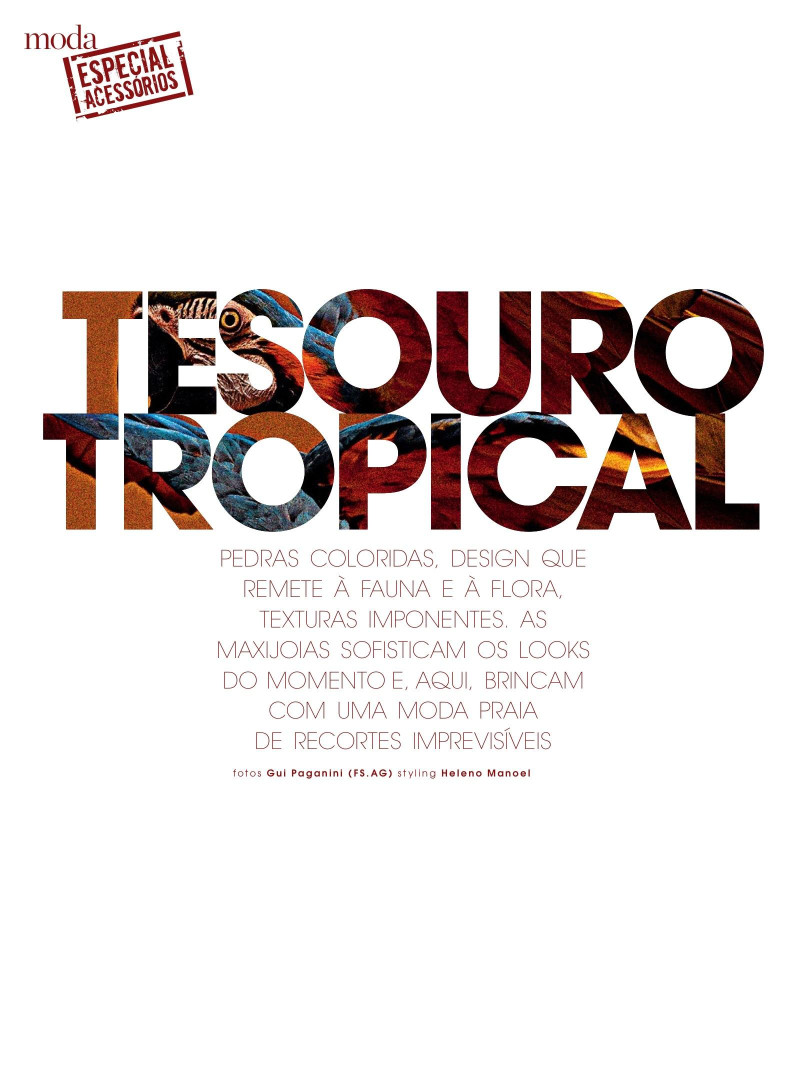 Barbara Berger featured in Tesouro Tropical, November 2015