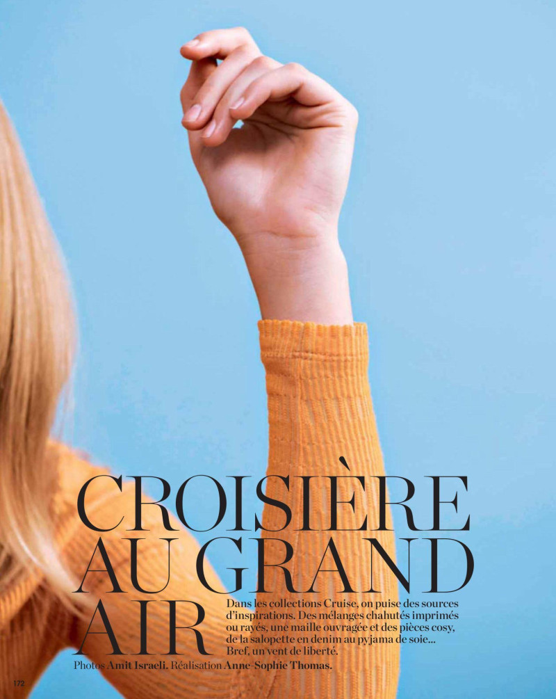 Frida Gustavsson featured in Croisiere Au Grand Air, January 2016