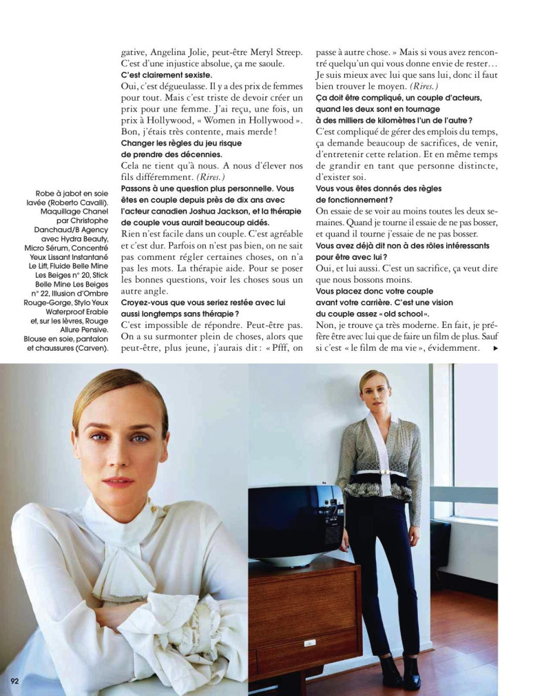 Diane Heidkruger featured in Diane Kruger, October 2015