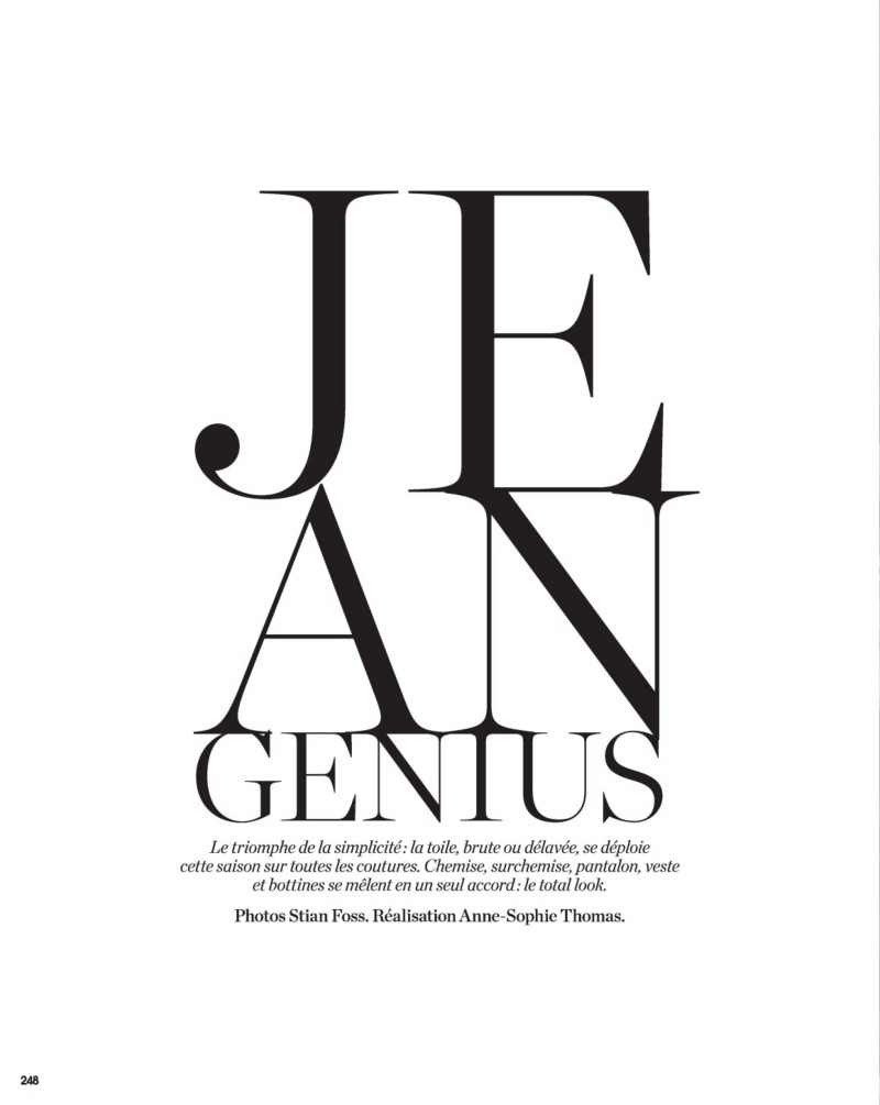 Lena Hardt featured in Jean Genius, June 2015