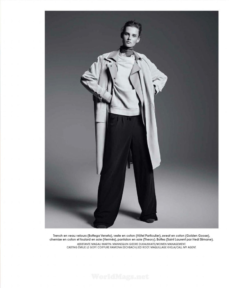 Giedre Dukauskaite featured in Trench Suite, May 2015