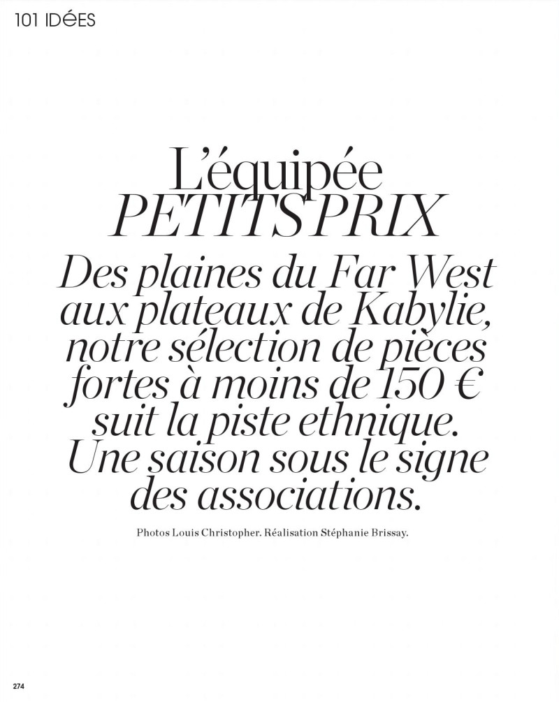 Lisette van den Brand featured in 101 Ideas - L\'équipée Petits Prix, May 2015