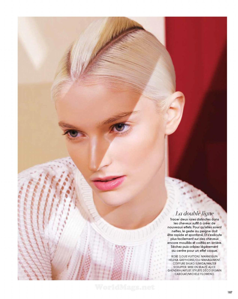 Helena Greyhorse featured in Beaute - Les 6 fondamentaux du printemps, May 2015