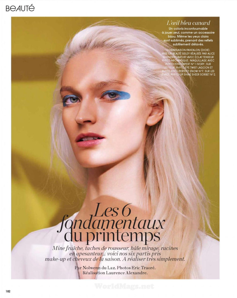 Helena Greyhorse featured in Beaute - Les 6 fondamentaux du printemps, May 2015