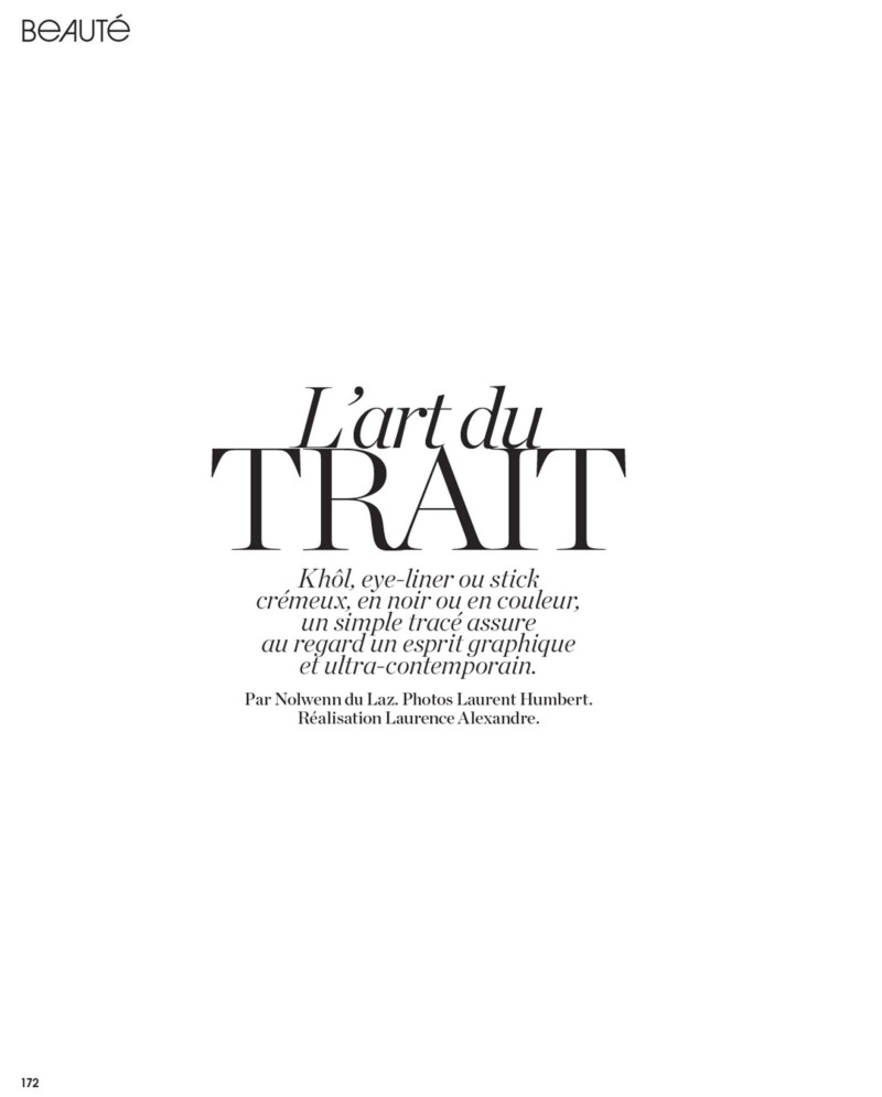 Manon Valentin Delplanque featured in L\'Art Du Trait, March 2015