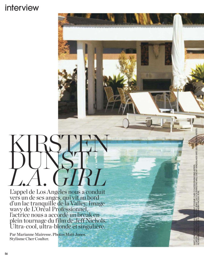 Kirsten Dunst L.A. Girl, August 2014