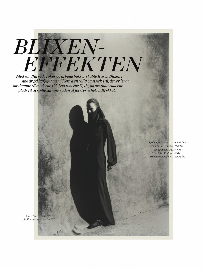 Marianne Schroder featured in Blixen Effekten, April 2019