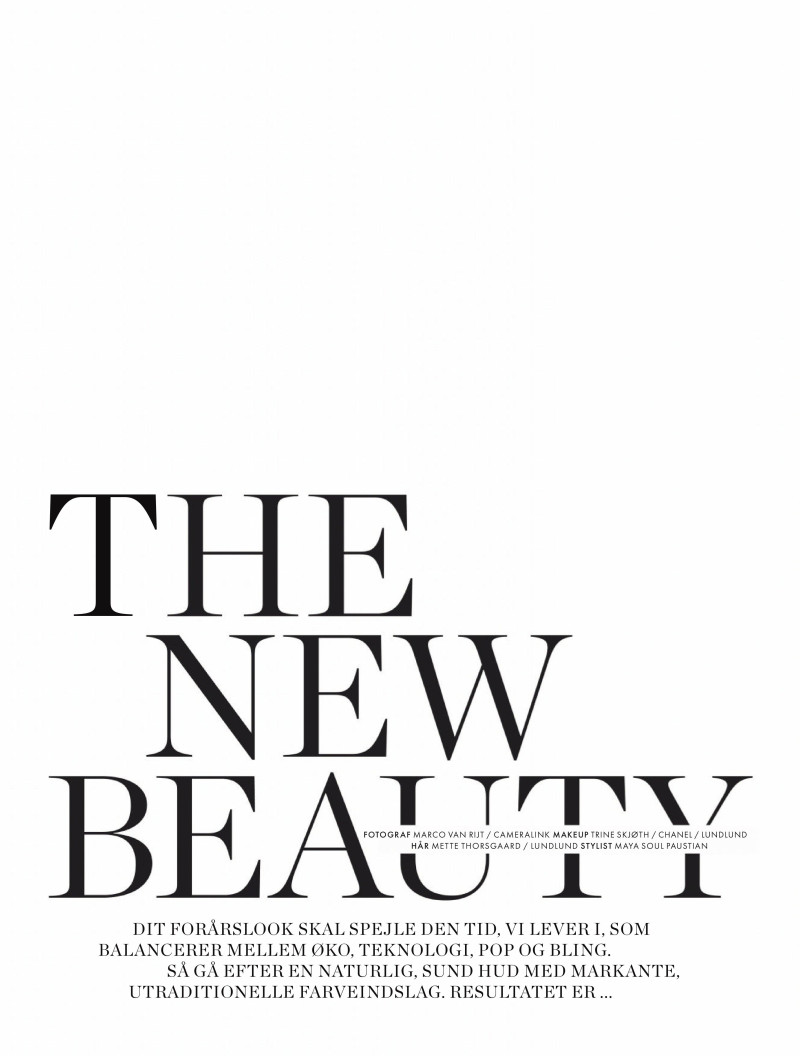 Agnes Anjou featured in The New Beauty, April 2019