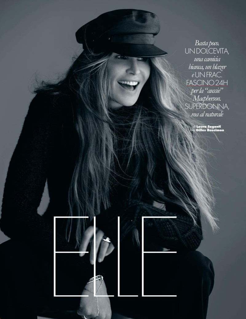 Elle Macpherson featured in Elle, March 2019