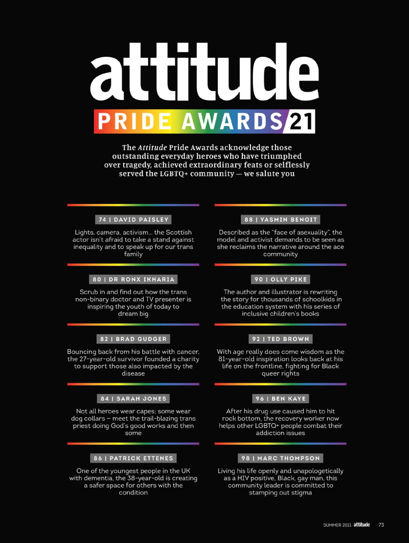 Attitude Pride Awards 21, June 2021