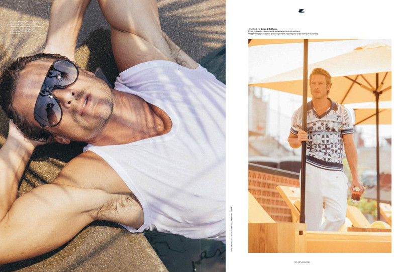 Jason Morgan featured in Estilo, June 2021