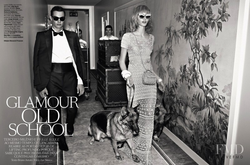 Luana Teifke featured in Glamour Old School, May 2013