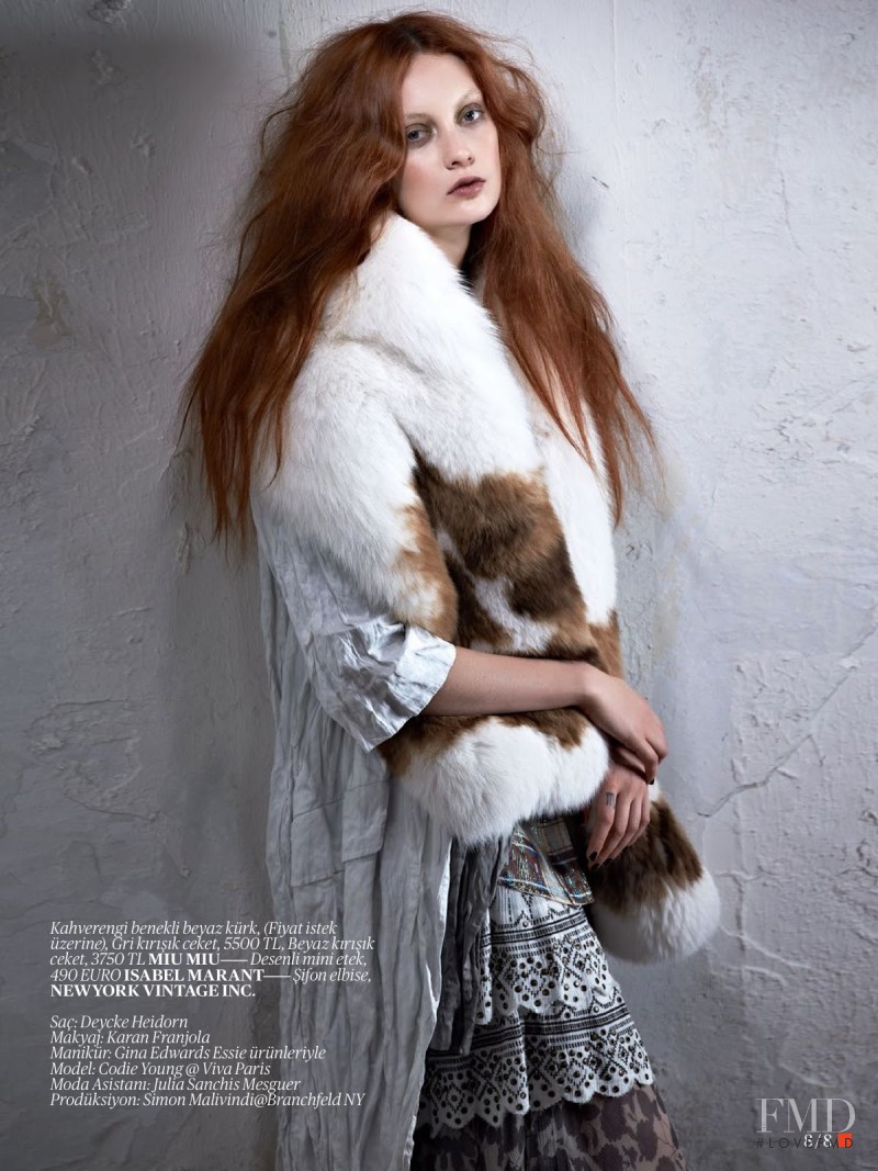 Codie Young featured in Grunge, May 2013