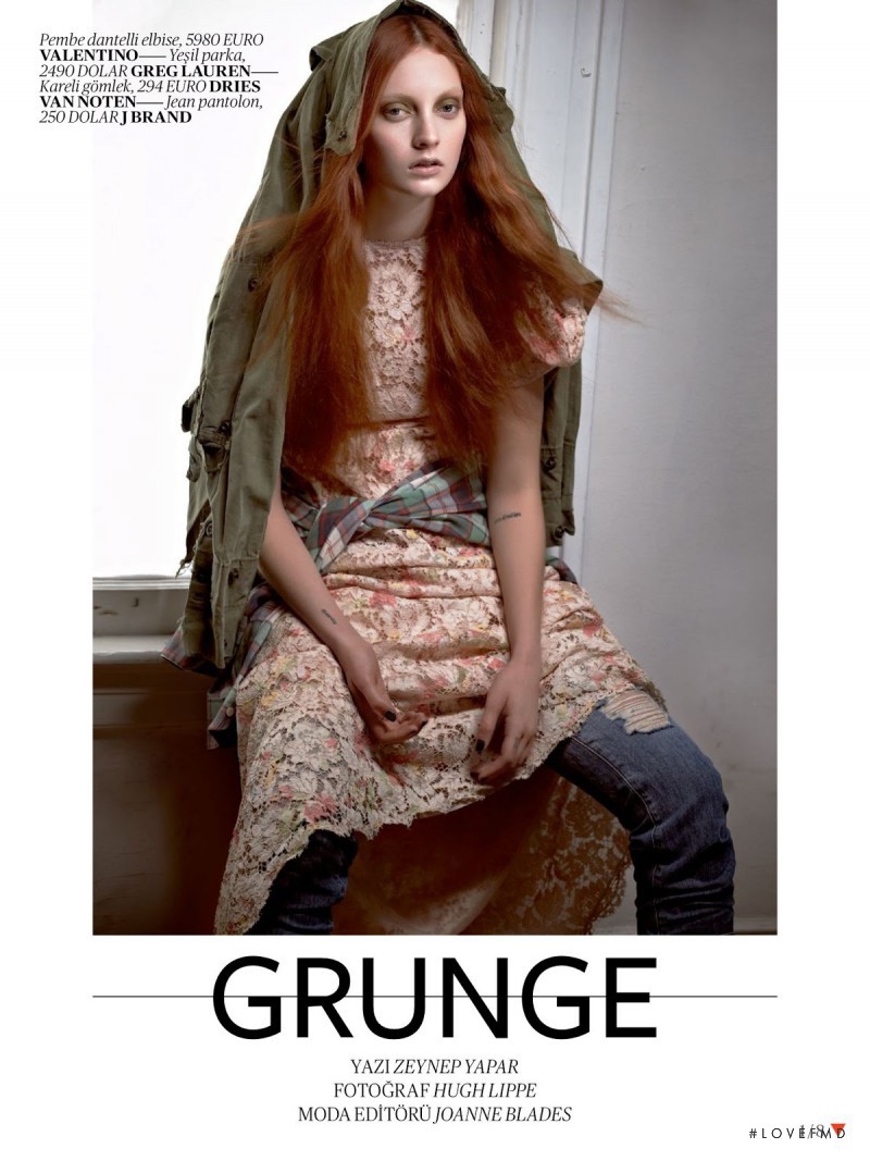 Codie Young featured in Grunge, May 2013