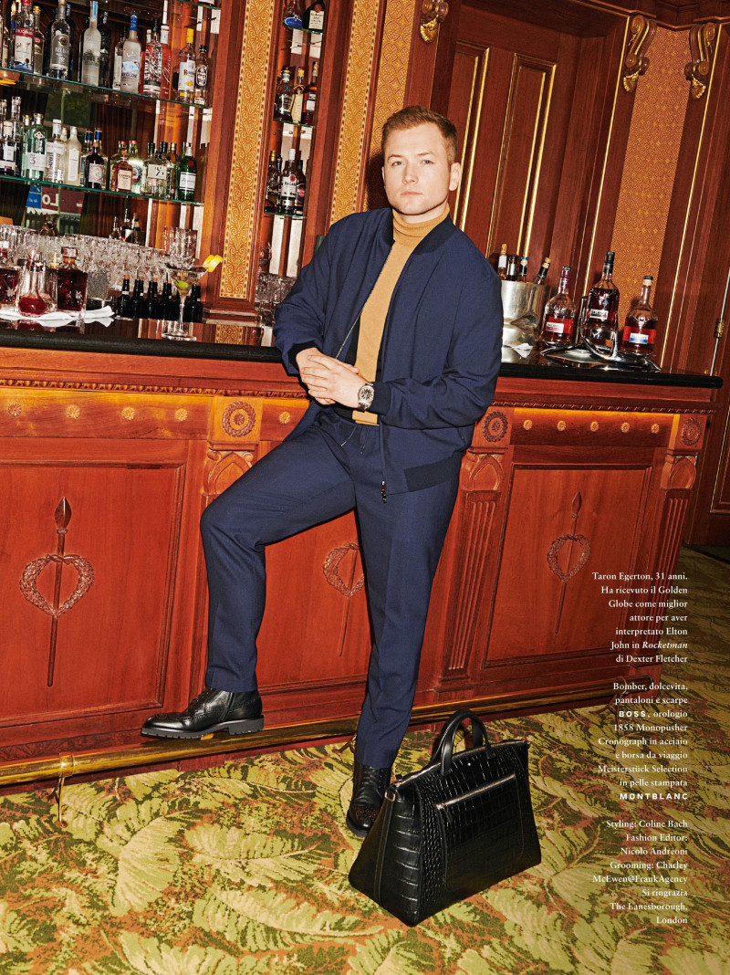 Gq Wardrobe: Taron Egerton, December 2020