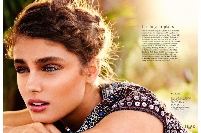 Taylor Hill featured in Hot Beachy Hair, June 2013