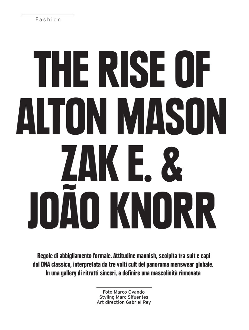 Alton Mason featured in The Rise of Alton Mason, Zak E & João Knorr, September 2020