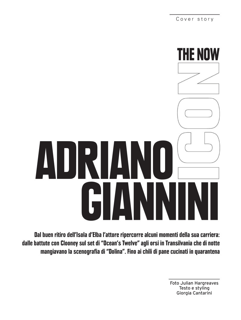 The Now Icon: Adriano Giannini, September 2020